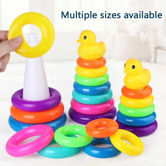 Little Yellow Duck Rainbow Stacking Tower
