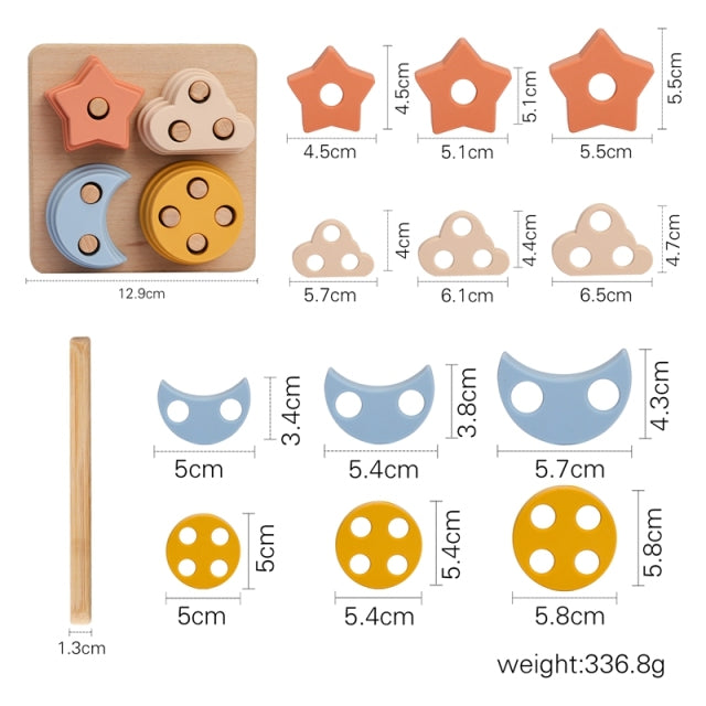 Wooden Balance Toy Blocks