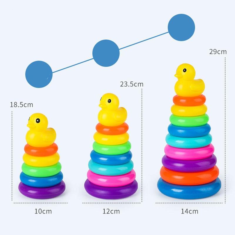 Little Yellow Duck Rainbow Stacking Tower